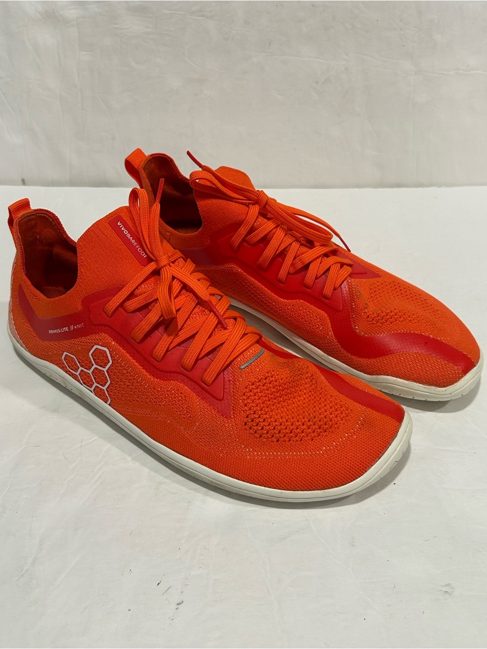 Vivobarefoot Primus Lite Knit Women Barefoot Shoes Flame Orange Size EU 41/ US10